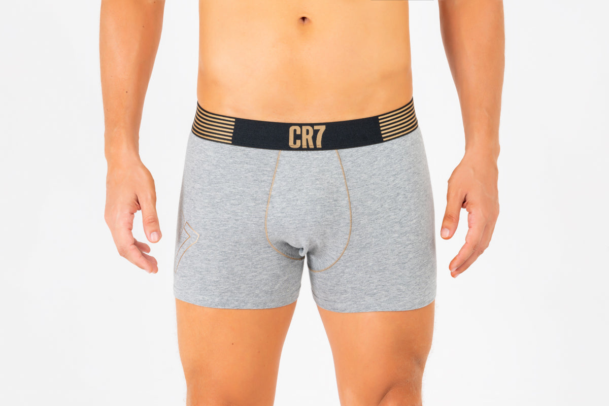 Kit Cueca Boxer CR7 Underwear Cotton/EA com 2 Peças