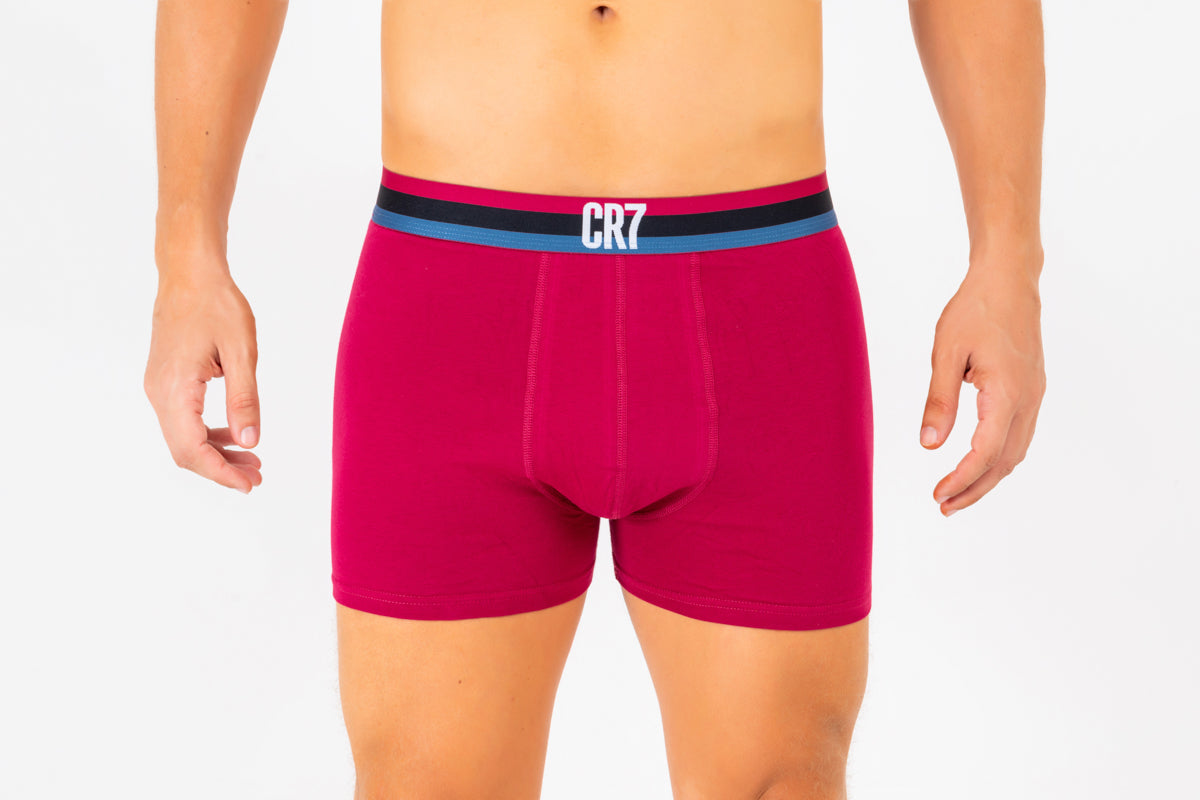 Kit 3 Cueca Boxer CR7 Classic Style Trunk Cotton/EA 3 Peças