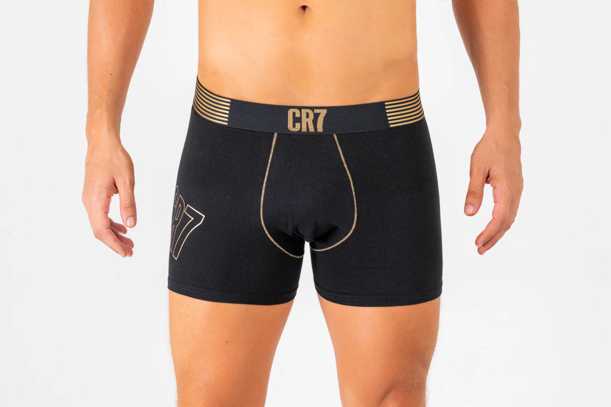 Kit Cueca Boxer CR7 Underwear Cotton/EA com 2 Peças