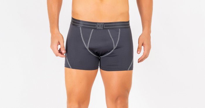 Kit Cueca Boxer CR7 Underwear Microfiber Mesh com 2 Peças