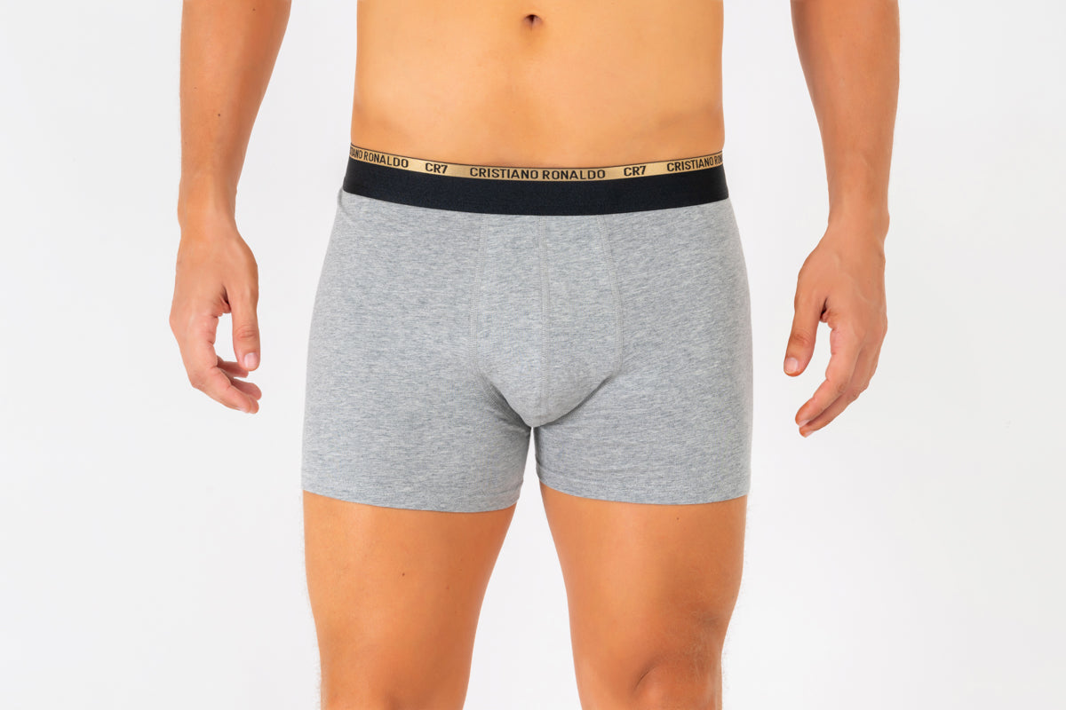 Kit Cueca Boxer CR7 Underwear Cotton/EA com 2 Peças