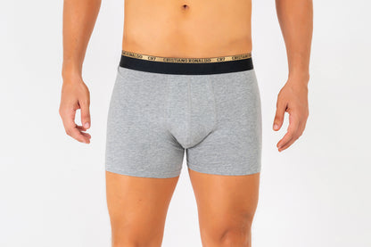 Kit Cueca Boxer CR7 Underwear Cotton/EA com 2 Peças