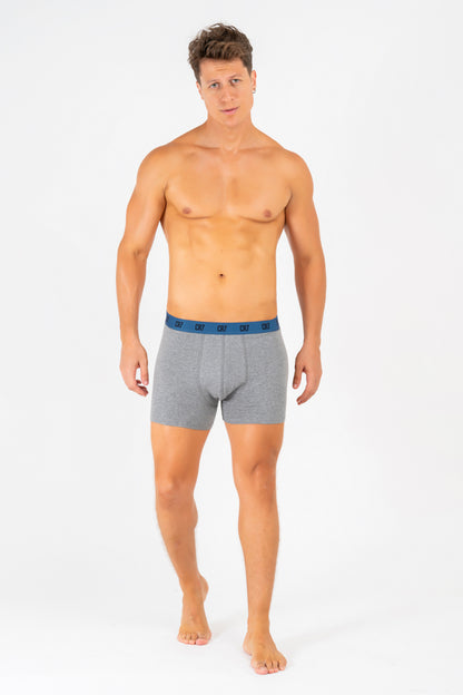 Kit Cueca Boxer CR7 Classic Style Trunk Cotton/EA 3 Peçass