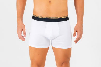 Kit Cueca Boxer CR7 Underwear Cotton/EA com 2 Peças