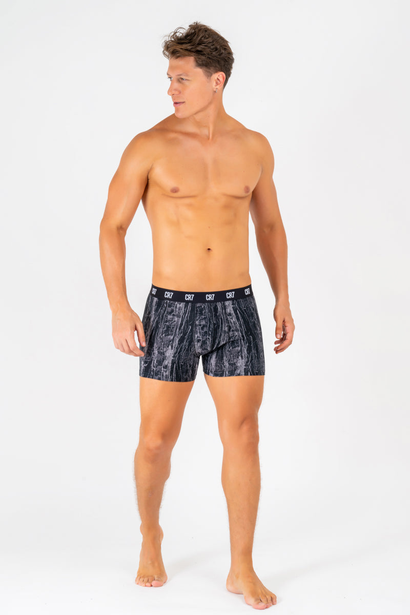 Kit Cueca Boxer CR7 Organic Cotton Stretch com 3 Peças