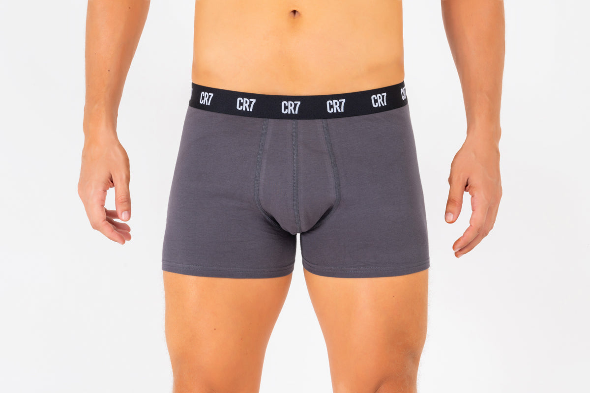 Kit Cueca Boxer CR7 Organic Cotton Stretch com 3 Peças