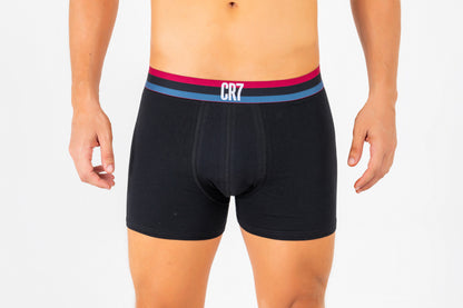 Kit 3 Cueca Boxer CR7 Classic Style Trunk Cotton/EA 3 Peças