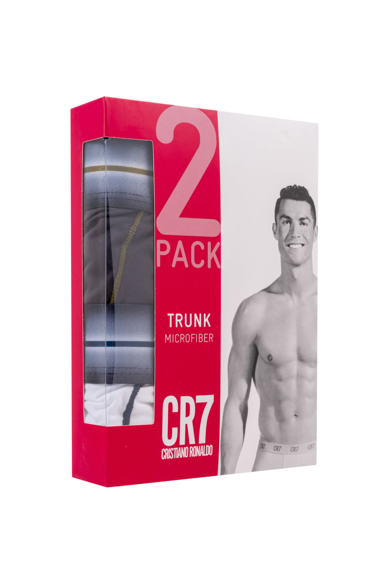 Kit Cueca Boxer CR7 Trunk Microfiber com 2 Peças