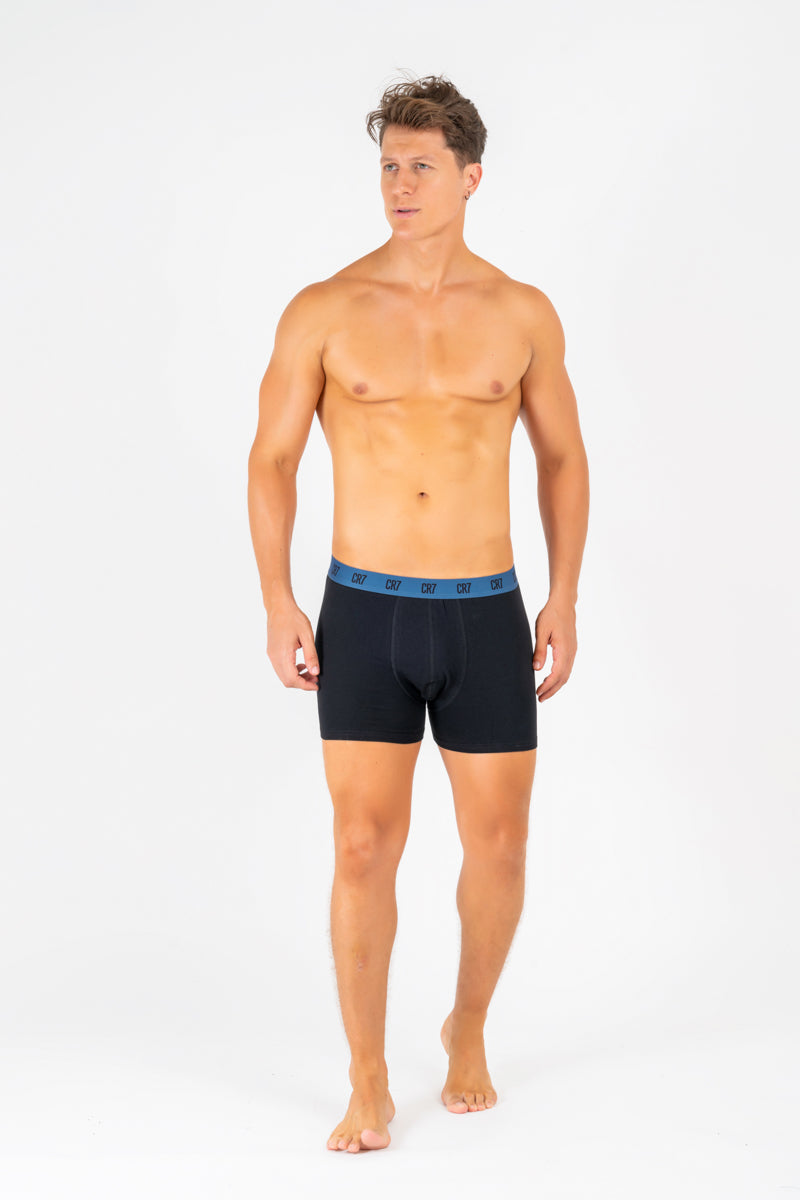 Kit Cueca Boxer CR7 Classic Style Trunk Cotton/EA 3 Peçass