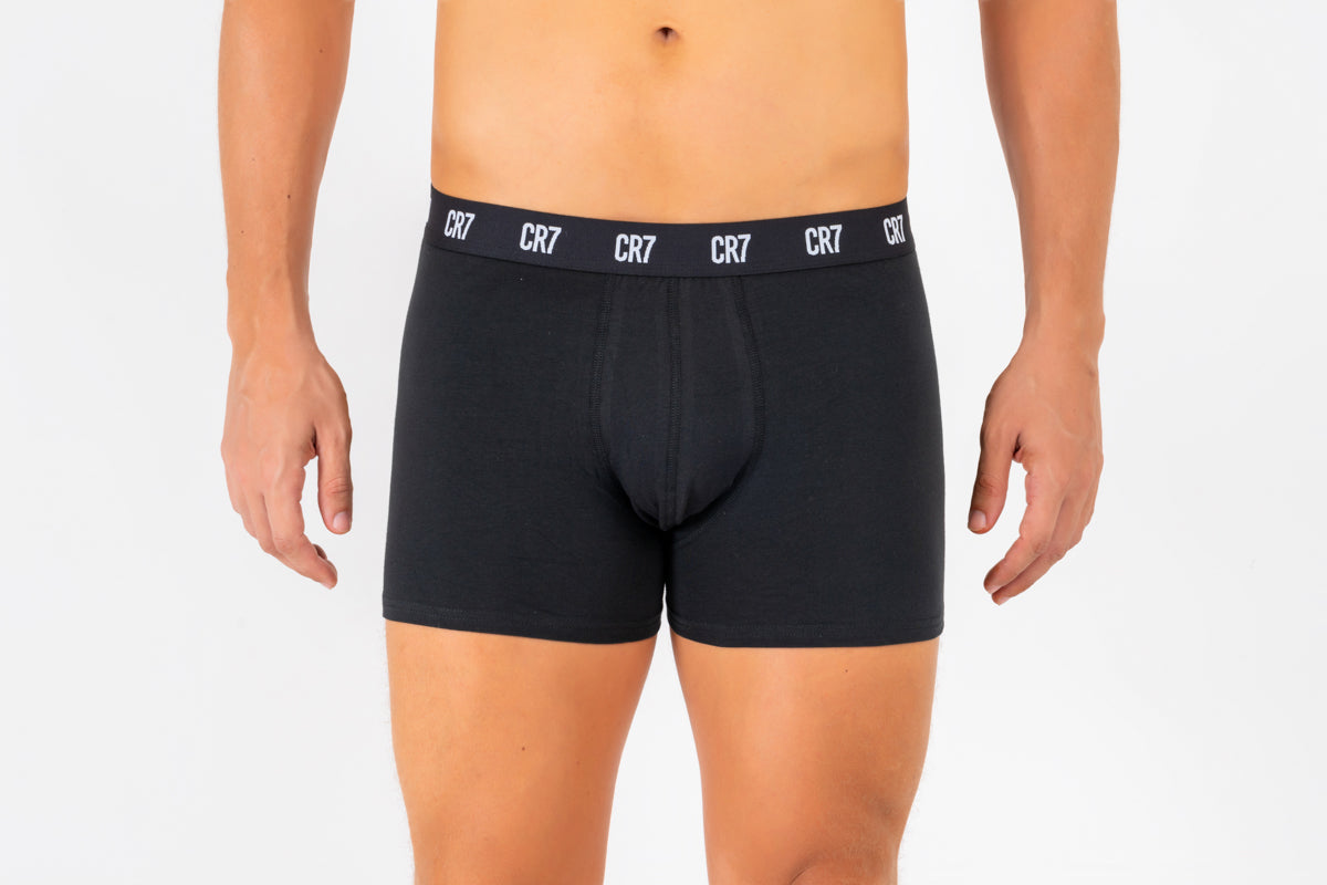 Kit Cueca Boxer CR7 Organic Cotton Stretch com 3 Peças