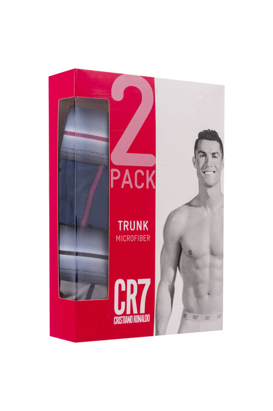 Kit Cueca Boxer CR7 Trunk Microfiber com 2 Peças