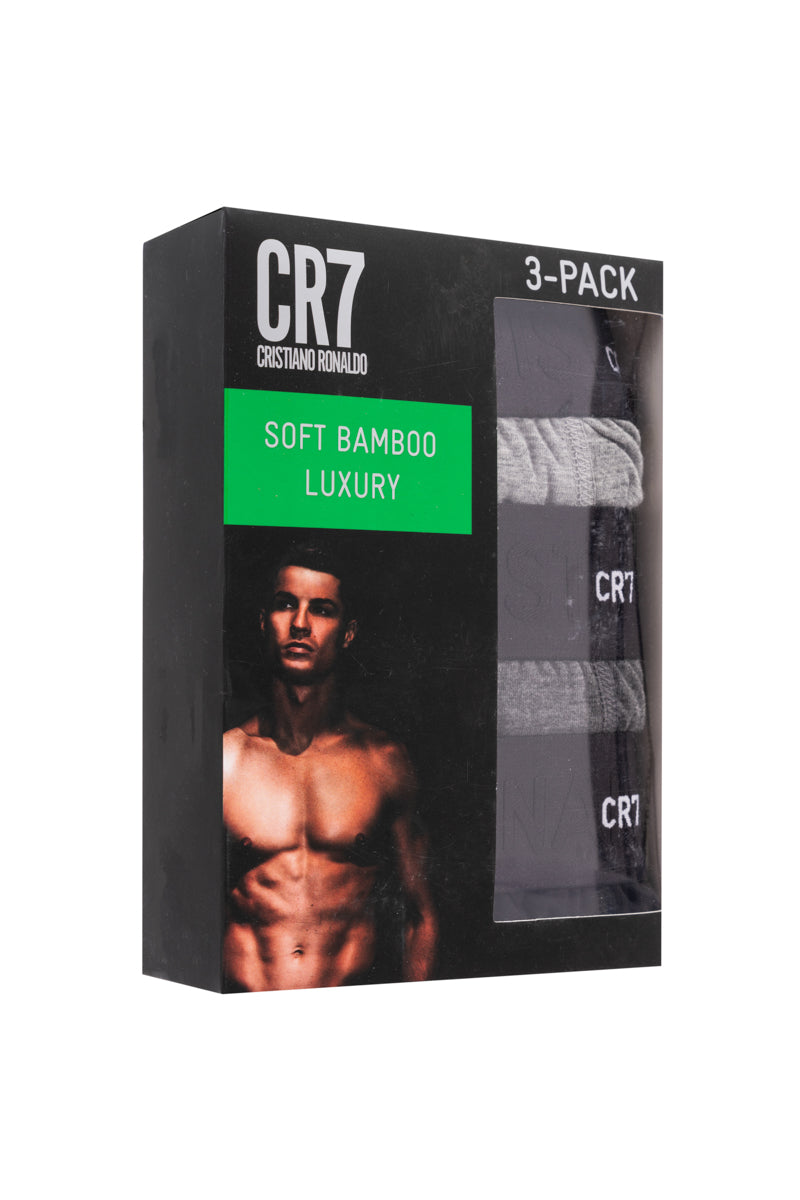 Kit Cueca Boxer CR7 Soft Bamboo Luxury com 3 Peças