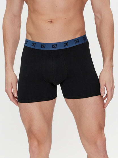 Kit Cueca Boxer CR7 Classic Style Trunk Cotton/EA 3 Peçass