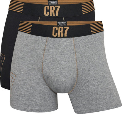 Kit Cueca Boxer CR7 Underwear Cotton/EA com 2 Peças