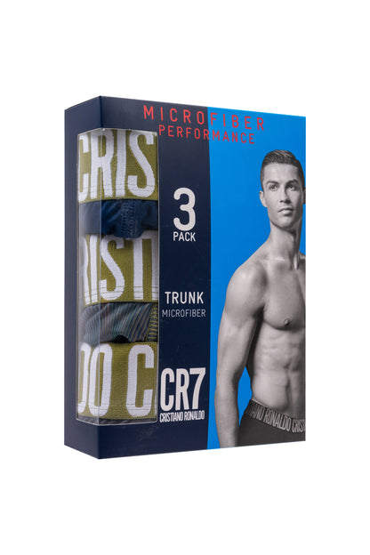 Kit Cueca Boxer CR7 Microfiber Performance Trunk 3 Peças